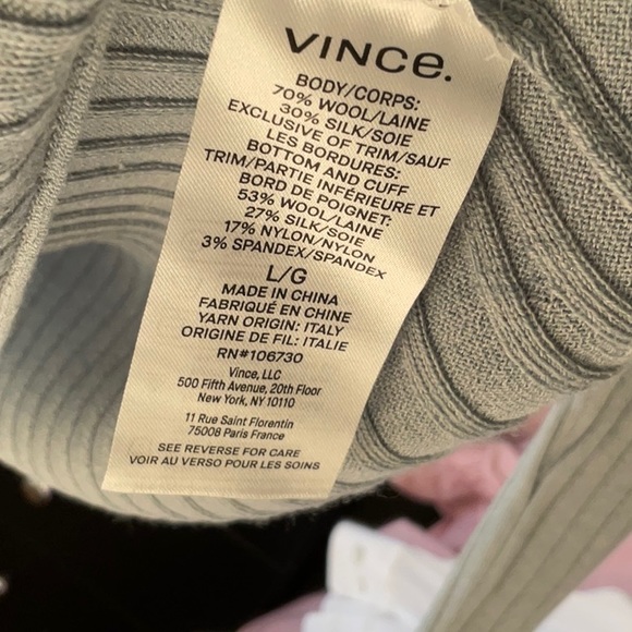 Vince ribbed polo sweater cardigan - Picture 9 of 12